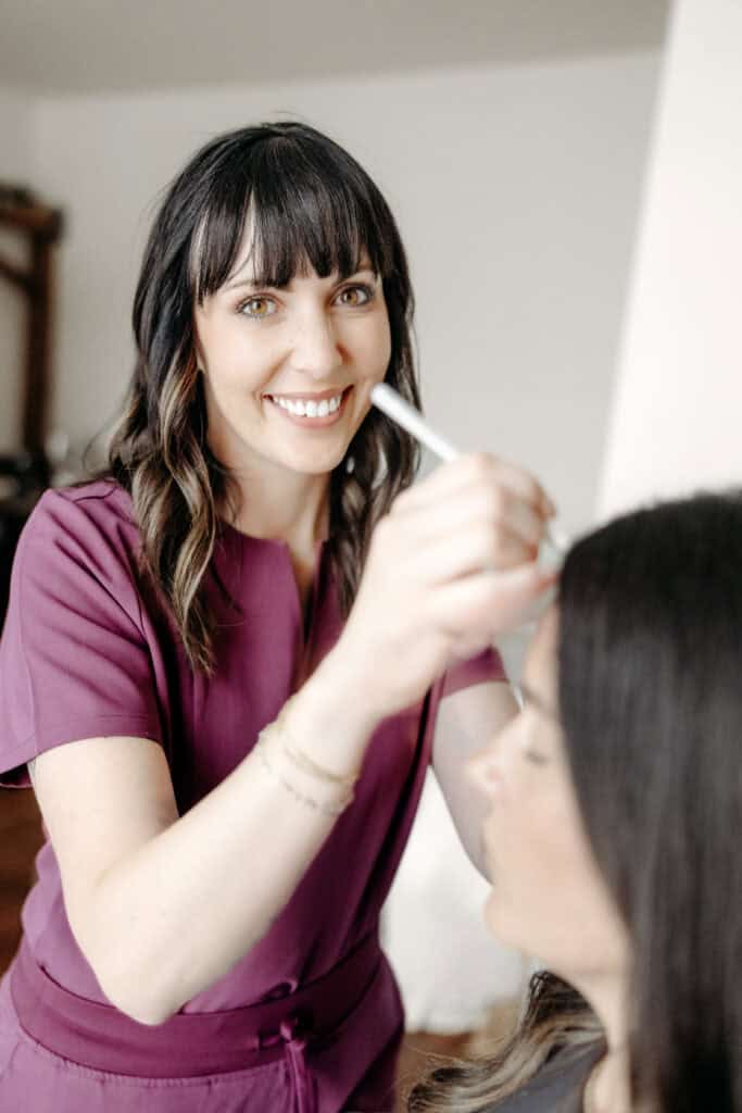 Carrie giving a Botox treatment