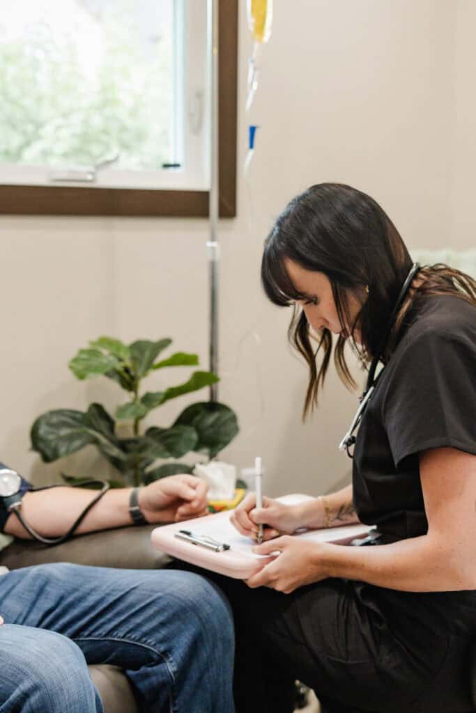 Carrie Laher, documenting health stats